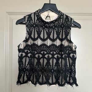 Lace crop top - XS